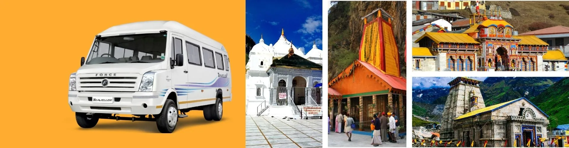 Delhi to Chardham by Tempo Traveller