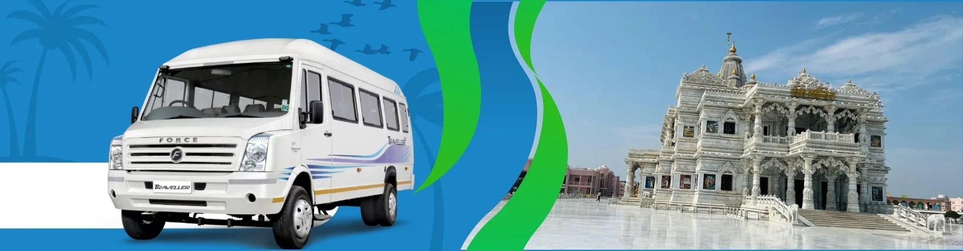 Delhi to Mathura Tempo Traveller starting at 12000 Rs