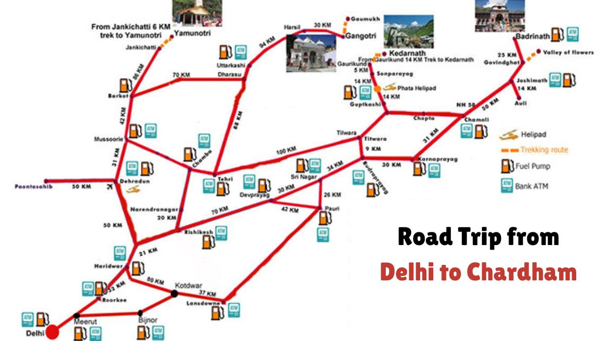 Chardham Road Trip from Delhi