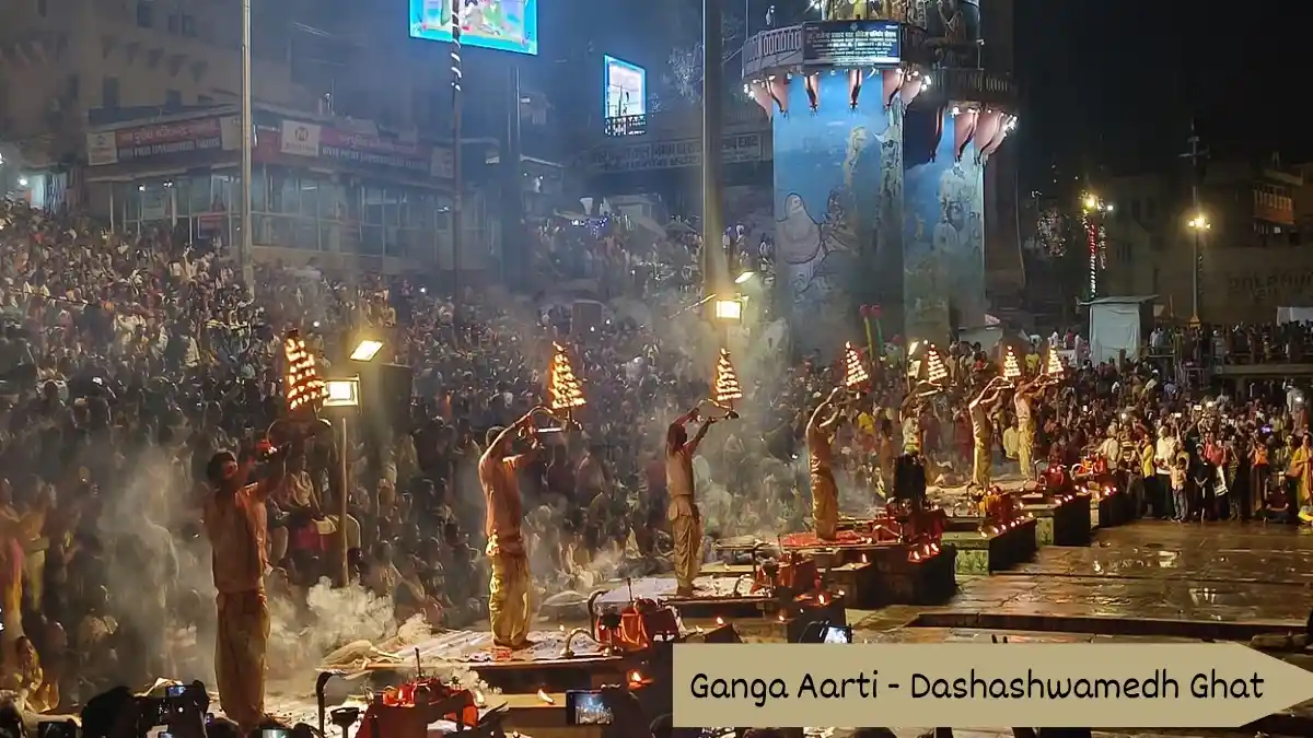 Ganga aarti at Dashashwamedh Ghat